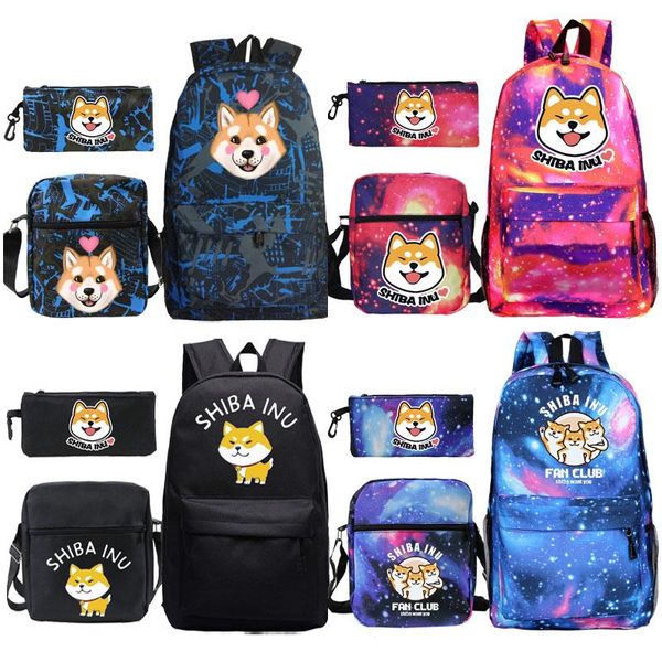 backpack mochilas shiba inu school backpacks book bags 3pcs/set men women laprucksacks pattern bagpack travel knapsacks
backpack mochilas shiba inu school backpacks book bags 3pcs/set men women laprucksacks pattern bagpack travel knapsacks