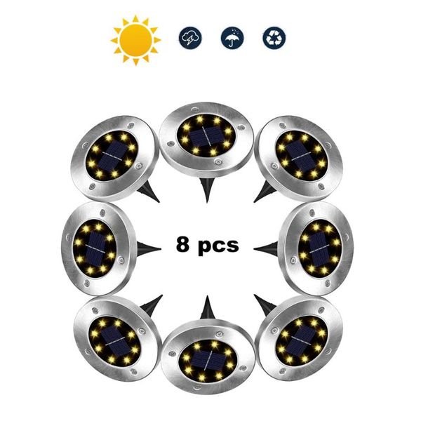 solar lamps 2-8pcs 8 led power buried stair light 8leds outdoor garden pathway floor deck disk landscape ground ligh
solar lamps 2-8pcs 8 led power buried stair light 8leds outdoor garden pathway floor deck disk landscape ground ligh