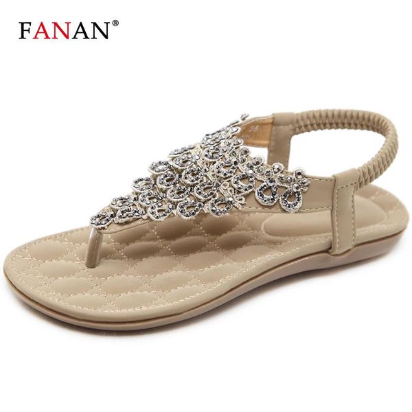 fanan women's rhinestone flat sandals bohemia flip flops summer beach t-strap gladiator sandals for girls dressy flats female, Black
fanan women's rhinestone flat sandals bohemia flip flops summer beach t-strap gladiator sandals for girls dressy flats female, Black