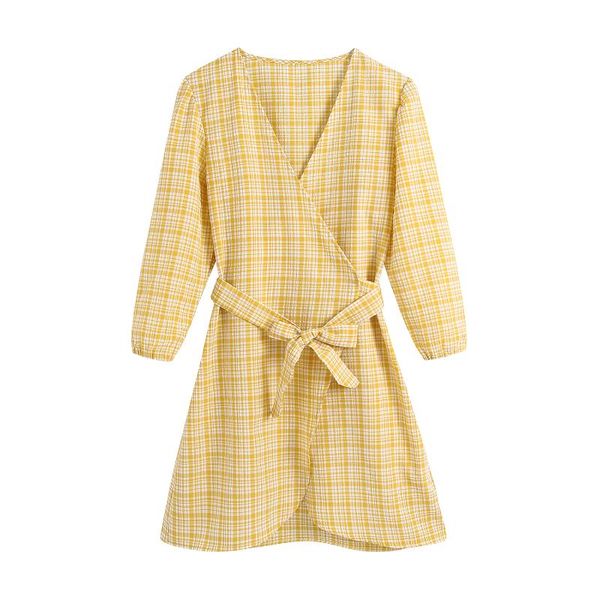 casual dresses summer women plaid dress lace up bow wrap v-neck three quarter sleeve high waist one piece fashion style, Black;gray
casual dresses summer women plaid dress lace up bow wrap v-neck three quarter sleeve high waist one piece fashion style, Black;gray