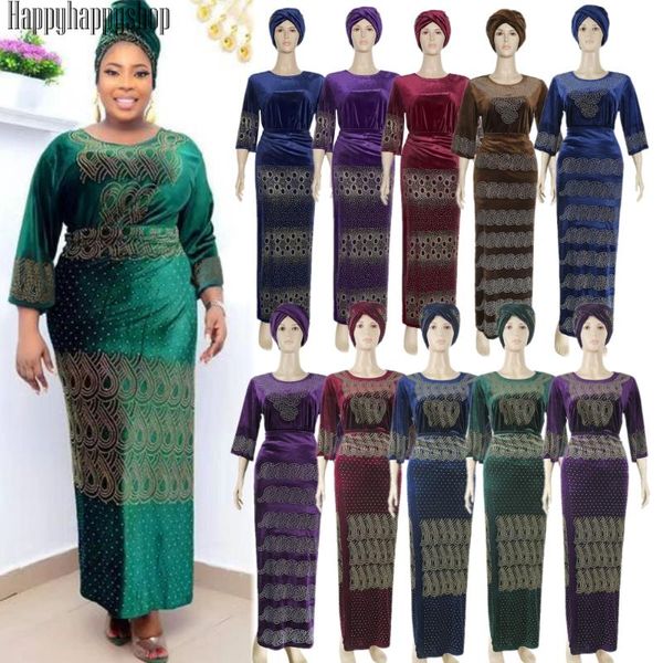 ethnic clothing velvet sets women african dresses plus size wedding party clothes headband++skirts muslim slim abaya robe, Red
ethnic clothing velvet sets women african dresses plus size wedding party clothes headband++skirts muslim slim abaya robe, Red