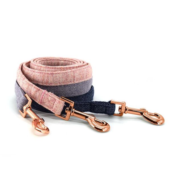 soft and comfortable tweed fabric adjustable denim puppy dog leash rose golden silver buckle solid pet leash dog supplies
soft and comfortable tweed fabric adjustable denim puppy dog leash rose golden silver buckle solid pet leash dog supplies