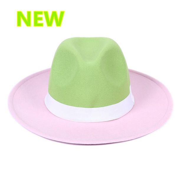 wide brim hats wholesale fedora hat green powder color matching british style classic jazz woolen flat, Blue;gray
wide brim hats wholesale fedora hat green powder color matching british style classic jazz woolen flat, Blue;gray