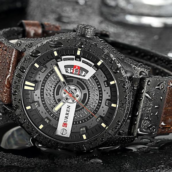 wristwatches sport clock gift curren mens watch men watches male casual quartz wristwatch leather military waterproof, Slivery;brown
wristwatches sport clock gift curren mens watch men watches male casual quartz wristwatch leather military waterproof, Slivery;brown