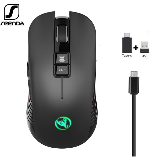 seenda 2.4g usb-c wireless mouse rechargeable gaming mouse 3600dpi 7 button type-c mute mice for macbook lappc game mouse
seenda 2.4g usb-c wireless mouse rechargeable gaming mouse 3600dpi 7 button type-c mute mice for macbook lappc game mouse