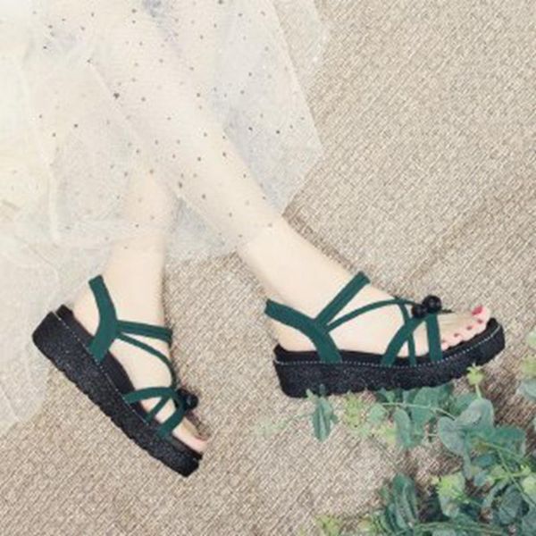 sandals 2021 korean matsuke thick soled roman harajuku flat non-slip platform for women, Black 
sandals 2021 korean matsuke thick soled roman harajuku flat non-slip platform for women, Black