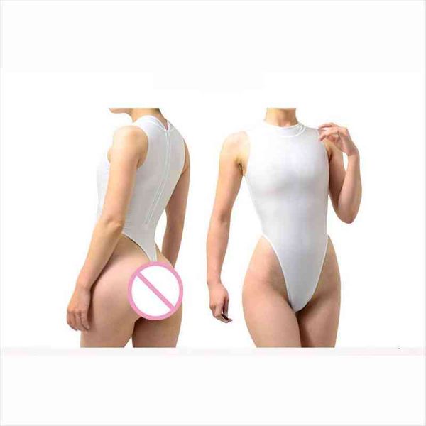 high cut sleeveless narrow shoulders bodysuit women little turtleneck elastic milk silk fabric bodysuits t crotch swimsuits, Black;white
high cut sleeveless narrow shoulders bodysuit women little turtleneck elastic milk silk fabric bodysuits t crotch swimsuits, Black;white