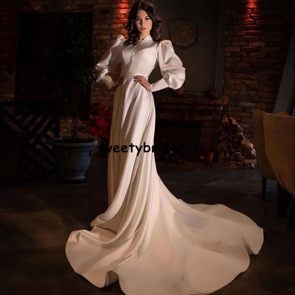 abito da sposa economici wedding dress a line satin 2022 long sleeves winter vestido de novia bridal gowns, White
abito da sposa economici wedding dress a line satin 2022 long sleeves winter vestido de novia bridal gowns, White