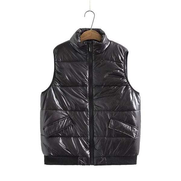women's vests plus size black turn-down collar pocket sequin letters women warm vest coats 2021 winter zipper ladies waistcoat female, Black;white
women's vests plus size black turn-down collar pocket sequin letters women warm vest coats 2021 winter zipper ladies waistcoat female, Black;white