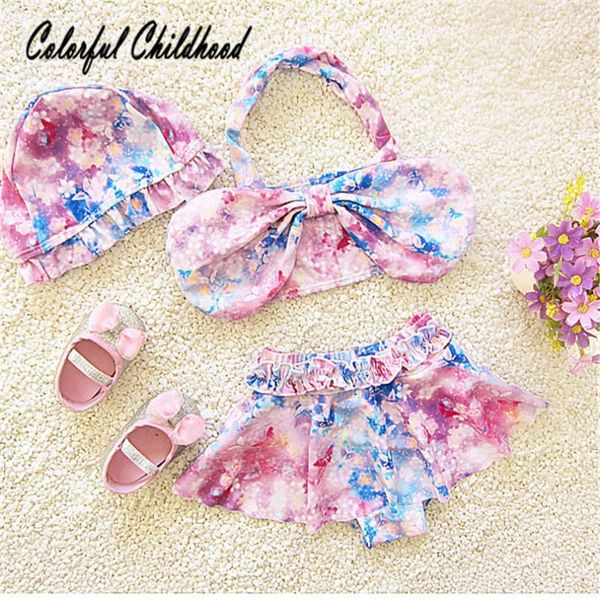 sweet baby girls swimsuit kids bikini summer children swimwear 3pcs/sets pink floral print bow design beachwear 2-6yrs, Black
sweet baby girls swimsuit kids bikini summer children swimwear 3pcs/sets pink floral print bow design beachwear 2-6yrs, Black