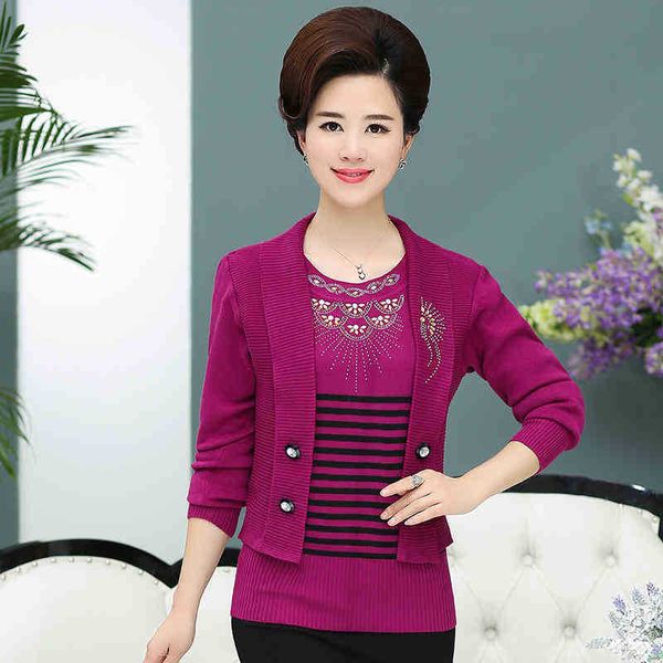 women's knits & tees middle aged women sweaters and pullovers long sleeve knitted sweater female autumn o neck sueter mujer p o58z, White
women's knits & tees middle aged women sweaters and pullovers long sleeve knitted sweater female autumn o neck sueter mujer p o58z, White