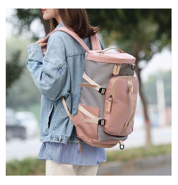 backpack 2021 color contrast nylon cloth fitness bag short distance luggage multi function travel fashion sports
backpack 2021 color contrast nylon cloth fitness bag short distance luggage multi function travel fashion sports