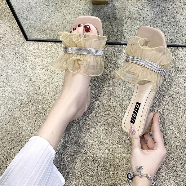 shoes women female slippers med square heel glitter slides heeled mules soft 2021 block jelly high rubber rome basic crystal, Black
shoes women female slippers med square heel glitter slides heeled mules soft 2021 block jelly high rubber rome basic crystal, Black