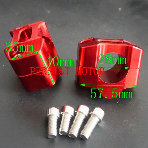 handlebars motorcycle bar clamps handlebar risers for 28mm 1-1/8 fat pit dirt bikes red
handlebars motorcycle bar clamps handlebar risers for 28mm 1-1/8 fat pit dirt bikes red