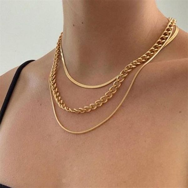 chokers fashion multi-layered link chain necklace for women vintage gold choker sweater party jewelry gift, Golden;silver
chokers fashion multi-layered link chain necklace for women vintage gold choker sweater party jewelry gift, Golden;silver
