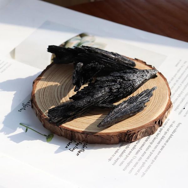 decorative objects & figurines 1pc black tourmaline natural quartz crystal jet stone feather shape cluster mineral specimen healing energy p
decorative objects & figurines 1pc black tourmaline natural quartz crystal jet stone feather shape cluster mineral specimen healing energy p