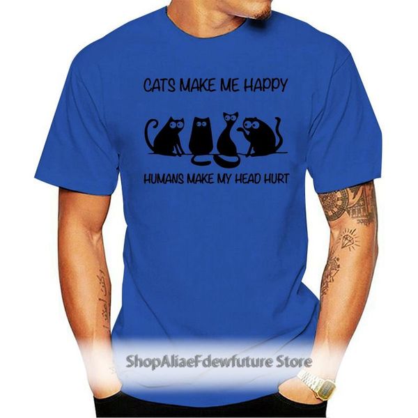 men's t-shirts cats make me happy humans my head hurt men cotton 2021 fashion t shirt s 3xl orange wholesale tee, White;black
men's t-shirts cats make me happy humans my head hurt men cotton 2021 fashion t shirt s 3xl orange wholesale tee, White;black