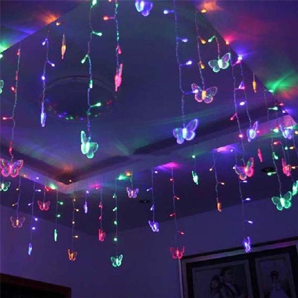 strings led butterfly curtain icicle string lights 4.9ft x 1.6ft 8 modes fairy for bedroom garden weddings christmas decoration
strings led butterfly curtain icicle string lights 4.9ft x 1.6ft 8 modes fairy for bedroom garden weddings christmas decoration