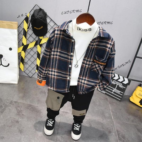 clothing sets baby boys fashion shirt 2021 autumn children's plaid shirt+t shirt+pants 3pcs suits toddler outwear kids, White
clothing sets baby boys fashion shirt 2021 autumn children's plaid shirt+t shirt+pants 3pcs suits toddler outwear kids, White