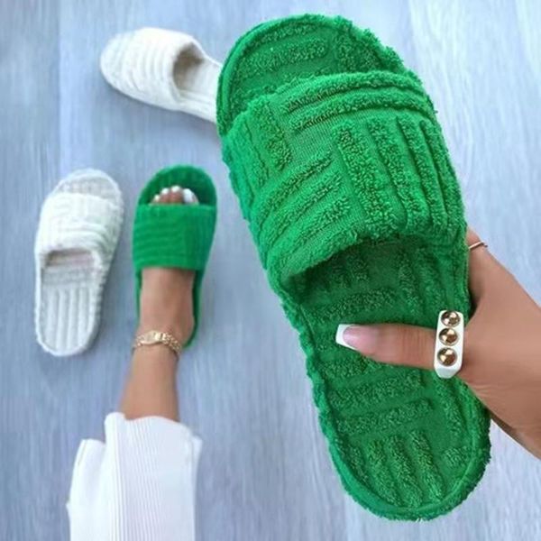 slippers women warm peep toe thick sole green corduroy flat outwear ladies slides summer autumn flip flops, Black
slippers women warm peep toe thick sole green corduroy flat outwear ladies slides summer autumn flip flops, Black