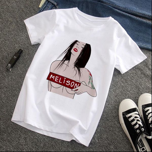 2021 new summer melison girl printed t shirt women hipster fun t shirt female fashion harajuku white t shirt clothing
2021 new summer melison girl printed t shirt women hipster fun t shirt female fashion harajuku white t shirt clothing