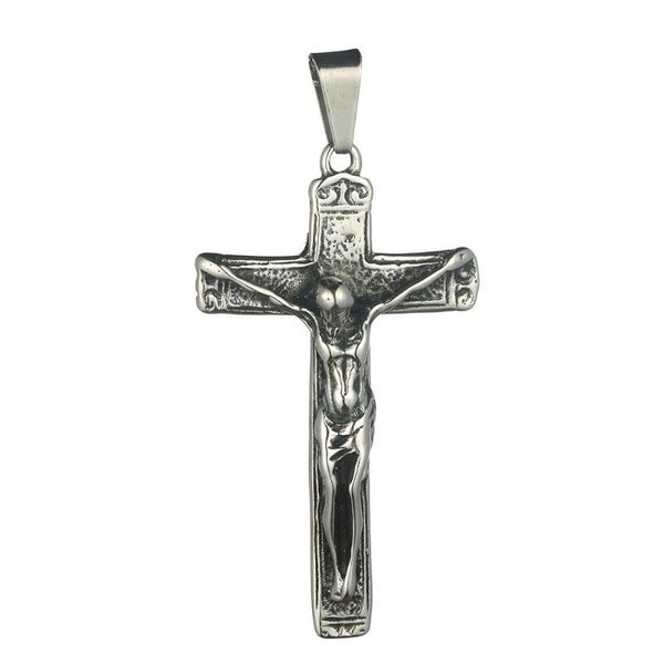 pendant necklaces 100% stainless steel jesus cross charm necklace christ sliver color vintage religious jewelry, Silver
pendant necklaces 100% stainless steel jesus cross charm necklace christ sliver color vintage religious jewelry, Silver
