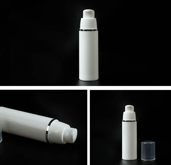 storage bottles & jars 15ml 30ml 50ml pp plastic airless white vacuum pump lotion bottle with silver line sn377
storage bottles & jars 15ml 30ml 50ml pp plastic airless white vacuum pump lotion bottle with silver line sn377
