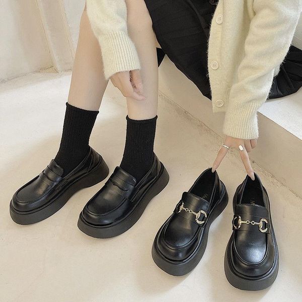 dress shoes mary jane retro loafers women's fall 2021 platform leather lolita single can open kawaii, Black
dress shoes mary jane retro loafers women's fall 2021 platform leather lolita single can open kawaii, Black