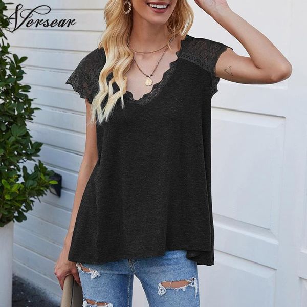 women's tanks & camis versear women lace loose t-shirts see through v neck back a-line vest summer party clubs holiday casual, White
women's tanks & camis versear women lace loose t-shirts see through v neck back a-line vest summer party clubs holiday casual, White