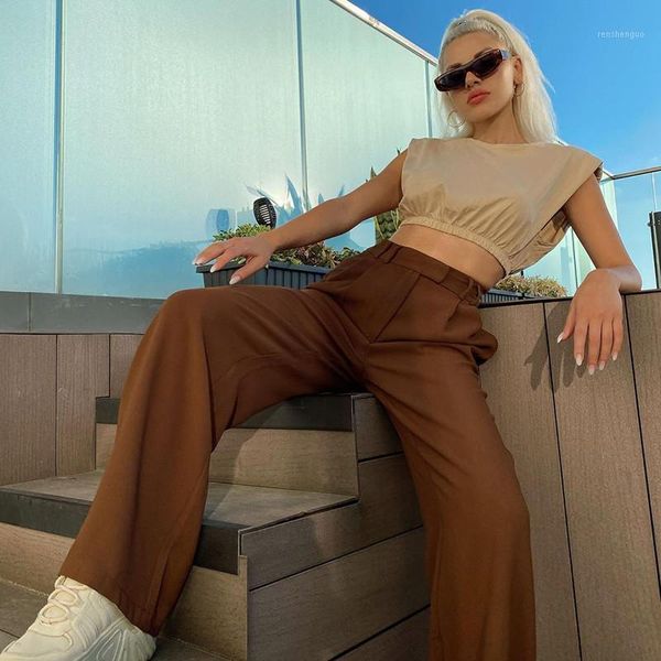 women's pants & capris casual baggy brown vintage suit women pocket summer high waist trousers ladies y2k korean fashion sweatpants, Black;white
women's pants & capris casual baggy brown vintage suit women pocket summer high waist trousers ladies y2k korean fashion sweatpants, Black;white