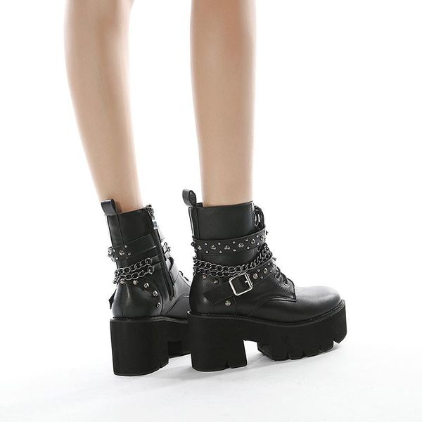 boots punk chains women ankle chunky platform gothic high heel motorcycle booties black ladies rock n roll rivets shoes
boots punk chains women ankle chunky platform gothic high heel motorcycle booties black ladies rock n roll rivets shoes