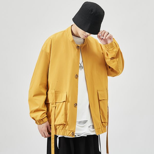 2021 new workwear masculina slido clssico preto bombardeiro jaquetas japons gola de beisebol bolsos moda fitas jaqueta casacos cxtp, Black;brown
2021 new workwear masculina slido clssico preto bombardeiro jaquetas japons gola de beisebol bolsos moda fitas jaqueta casacos cxtp, Black;brown