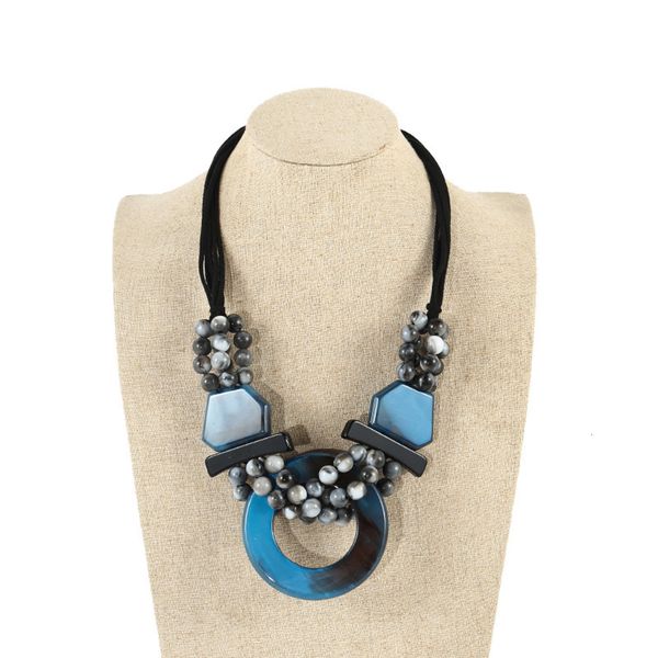 acrylic bead round splicing necklace women's exaggerated clavicle sweater short jewelry, Black
acrylic bead round splicing necklace women's exaggerated clavicle sweater short jewelry, Black