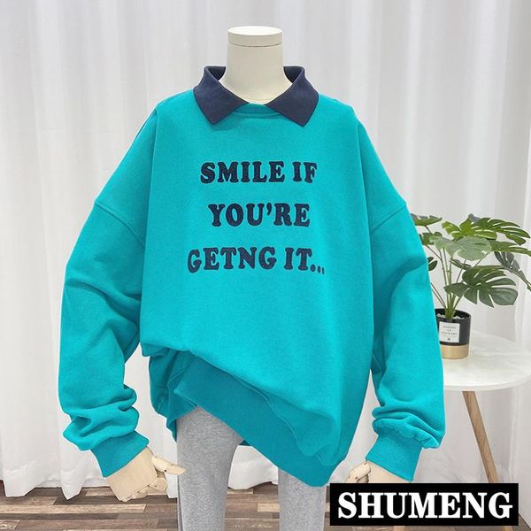 women's hoodies & sweatshirts 2021 autumn small lapel lettered terry sweatshirt loose pullovers simple long sleeve oversized hoodie swe, Black
women's hoodies & sweatshirts 2021 autumn small lapel lettered terry sweatshirt loose pullovers simple long sleeve oversized hoodie swe, Black