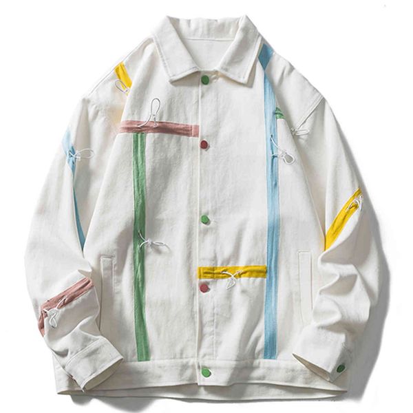 men's jackets lacquered jacket, retro casual harajuku jacket with drawstring, outdoor fashion, autumn 2021, Black;brown
men's jackets lacquered jacket, retro casual harajuku jacket with drawstring, outdoor fashion, autumn 2021, Black;brown