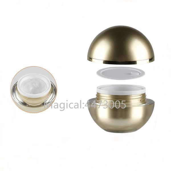storage bottles & jars 15g 20pcs/lot empty acrylic cosmetic ball cream jar,diy gold refillable case,portable container shell pa
storage bottles & jars 15g 20pcs/lot empty acrylic cosmetic ball cream jar,diy gold refillable case,portable container shell pa