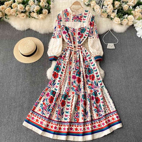 temperament fashion spring womens dress round neck lantern sleeve slimming maxi vestidos female retro print c284, Black;gray
temperament fashion spring womens dress round neck lantern sleeve slimming maxi vestidos female retro print c284, Black;gray