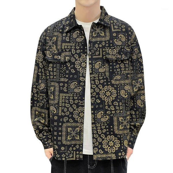 cashew flowers denim jacket 2021 loose fashion jeans casual bomber punk streetwear clothes men spring men's jackets, Black;brown
cashew flowers denim jacket 2021 loose fashion jeans casual bomber punk streetwear clothes men spring men's jackets, Black;brown