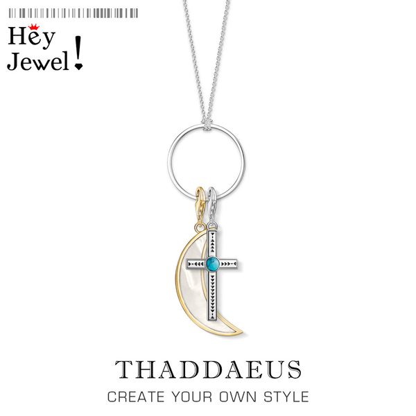 charm necklace moon & cross,2020 spring fashion charm vintage jewelry europe 925 sterling silver bijoux gift for women men q0531
charm necklace moon & cross,2020 spring fashion charm vintage jewelry europe 925 sterling silver bijoux gift for women men q0531