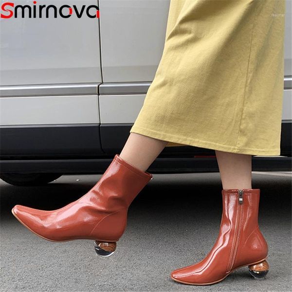 boots smirnova 2021 ankle for women square toe zip high heels shoes round autumn winter big size 34-421, Black
boots smirnova 2021 ankle for women square toe zip high heels shoes round autumn winter big size 34-421, Black