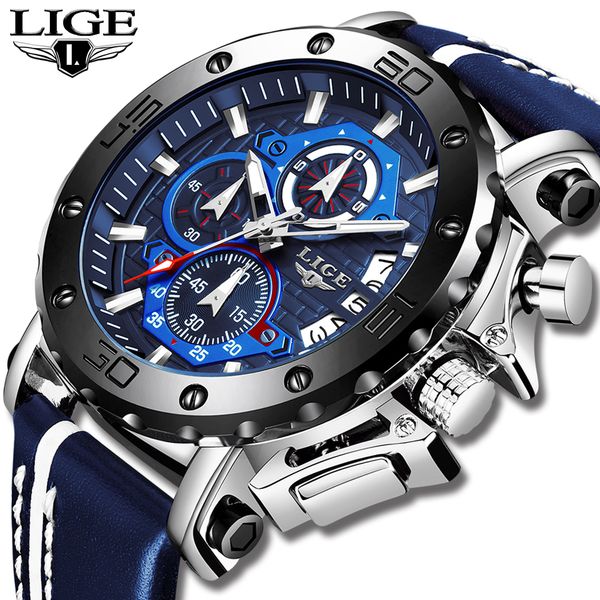 lige new mens watches brand luxury big dial military quartz watch leather waterproof sport wristwatch relogio masculino 210310, Slivery;brown
lige new mens watches brand luxury big dial military quartz watch leather waterproof sport wristwatch relogio masculino 210310, Slivery;brown