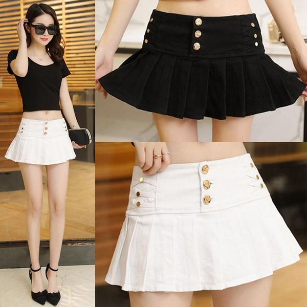 skirts black white rivet a-line pleated mini for women lady student night club slim hip bust short skirt mujer
skirts black white rivet a-line pleated mini for women lady student night club slim hip bust short skirt mujer