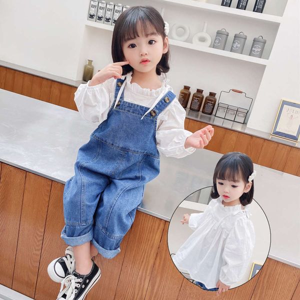 2020 autumn new wear girls' casual children's foreign style jeans girl's baby suspenders pants trend, Blue
2020 autumn new wear girls' casual children's foreign style jeans girl's baby suspenders pants trend, Blue