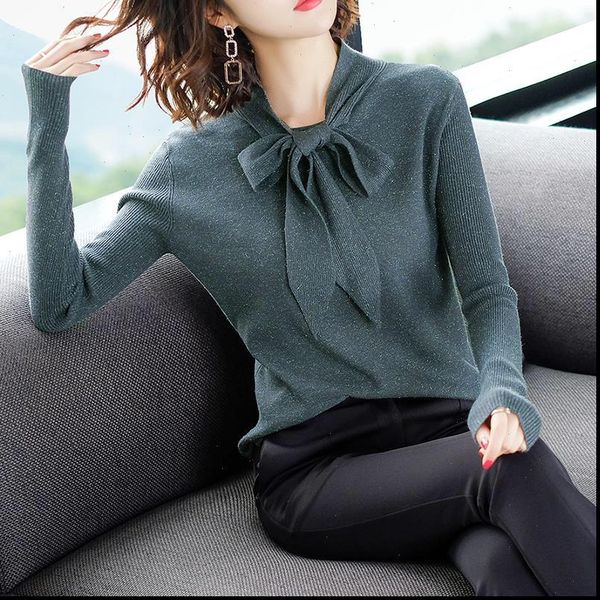 korean spring fall office lady womens clothes bow tie beige black blue glitters knit sweaters and pullovers woman 3xl sweater, White;black
korean spring fall office lady womens clothes bow tie beige black blue glitters knit sweaters and pullovers woman 3xl sweater, White;black