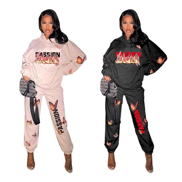 women's two piece pants fire flame letter butterfly print set tracksuit for women hooded long sleeve sweatshirt and jogger sweatpant sw, White
women's two piece pants fire flame letter butterfly print set tracksuit for women hooded long sleeve sweatshirt and jogger sweatpant sw, White
