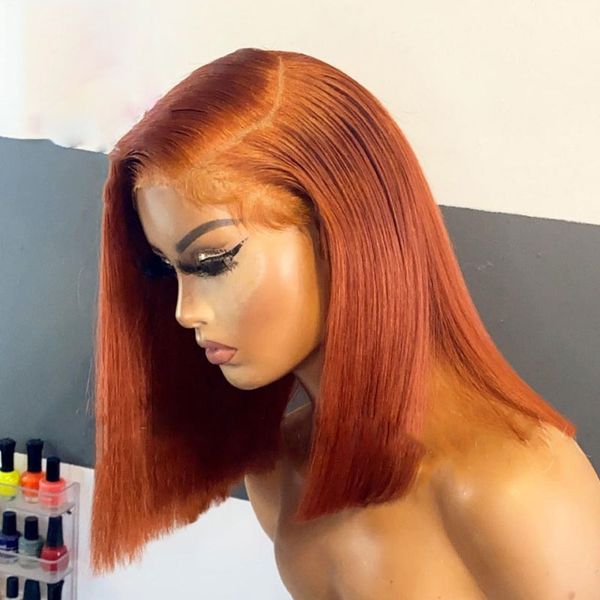 ginger orange blunt short bob straight synthetic lace front wig for women with baby hair silky heat resistant fiber pre plucked glueless 14, Black;brown
ginger orange blunt short bob straight synthetic lace front wig for women with baby hair silky heat resistant fiber pre plucked glueless 14, Black;brown