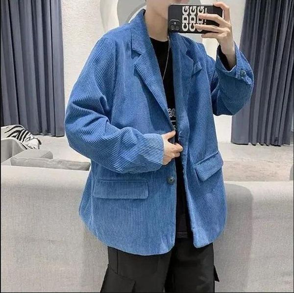 men's wool & blends godlikeu windbreaker korean woolen coat autumn winter trend loose corduroy suit jacket, Black
men's wool & blends godlikeu windbreaker korean woolen coat autumn winter trend loose corduroy suit jacket, Black