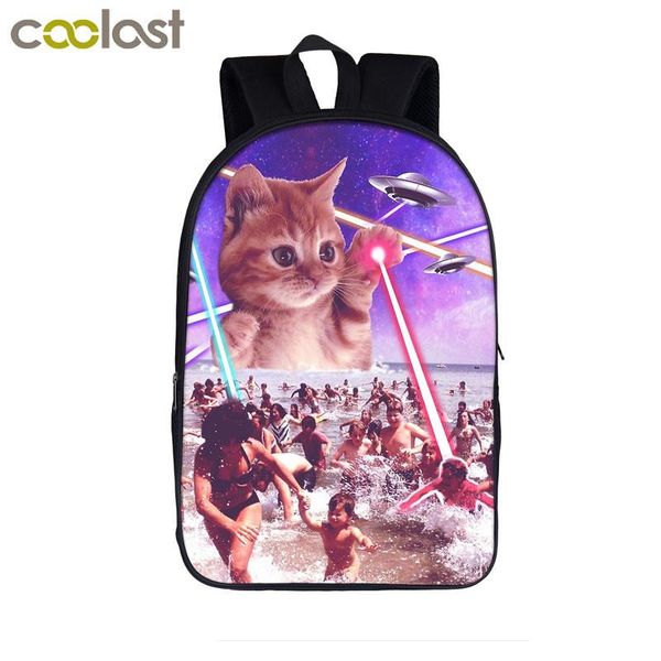 backpack funny alien laser cat teenager boys girls school bags women lapchildren book bag student backpacks
backpack funny alien laser cat teenager boys girls school bags women lapchildren book bag student backpacks