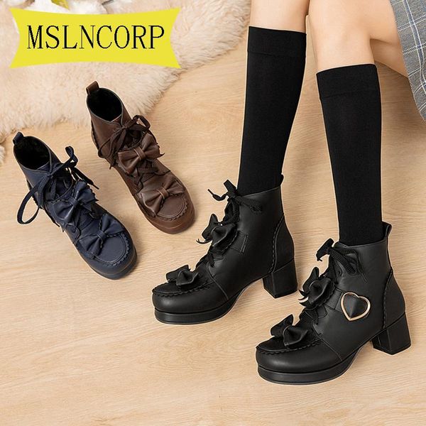 boots plus size 34-43 thick with ankle women lace up platform shoes woman lovely sweet bow lolita elegant 2021, Black
boots plus size 34-43 thick with ankle women lace up platform shoes woman lovely sweet bow lolita elegant 2021, Black