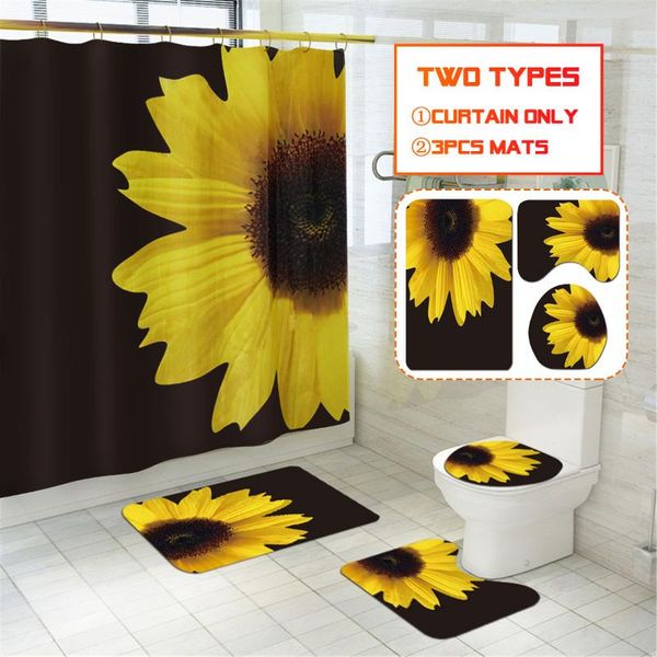 shower curtains sunflower print flower waterproof bathroom curtain toilet cover mat non-slip rug set for bathtub decor
shower curtains sunflower print flower waterproof bathroom curtain toilet cover mat non-slip rug set for bathtub decor